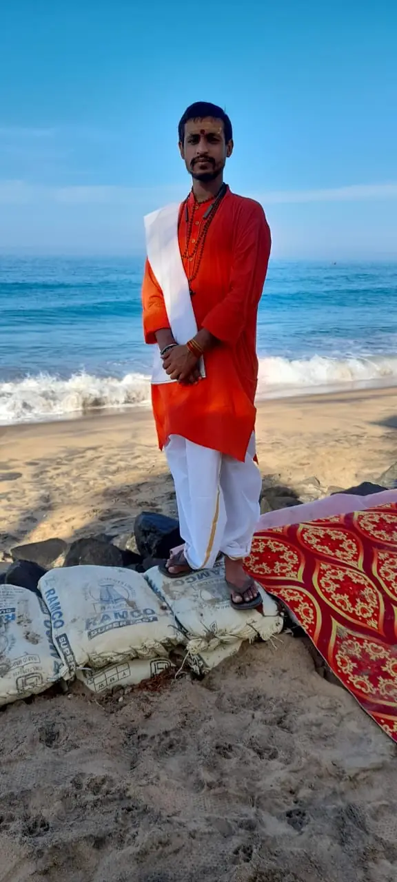 Mantra chanting during puja